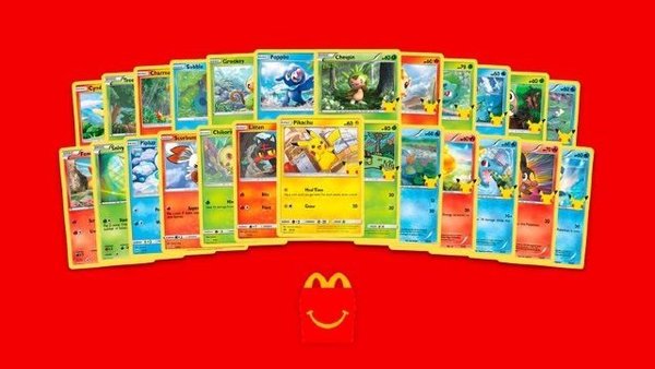 McDonald's Pokémon 25th Anniversary - Set alle 25 kaarten - Non-Holo