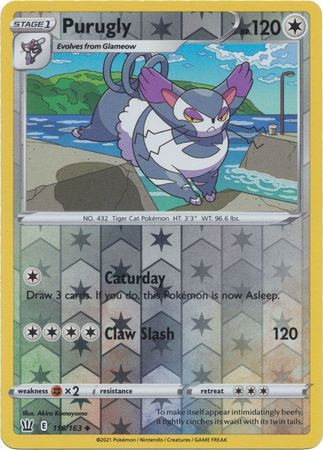 Battle Styles - 116/163 - Purugly - Reverse Holo