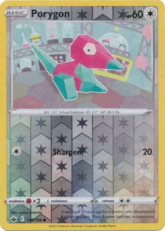 Chilling Reign - 116/198 - Porygon - Reverse Holo