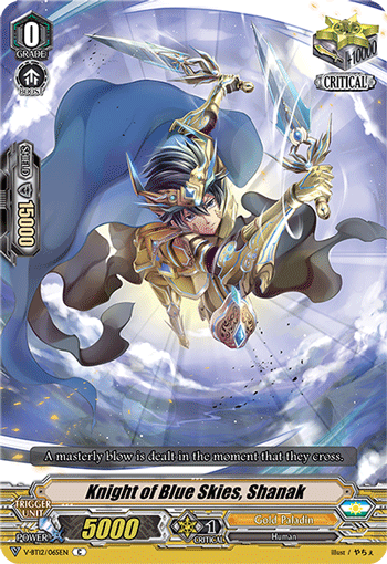 Divine Lightning Radiance - V-BT12/065 - C - Knight of Blue Skies, Shanak