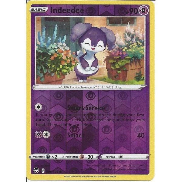 Silver Tempest - 086/195 - Indeedee - Reverse Holo