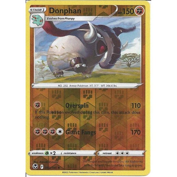 Silver Tempest - 092/195 - Donphan - Reverse Holo