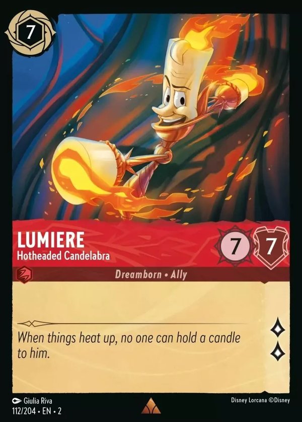 Rise of the Floodborn - 112/204 - Lumiere - Hotheaded Candelabra