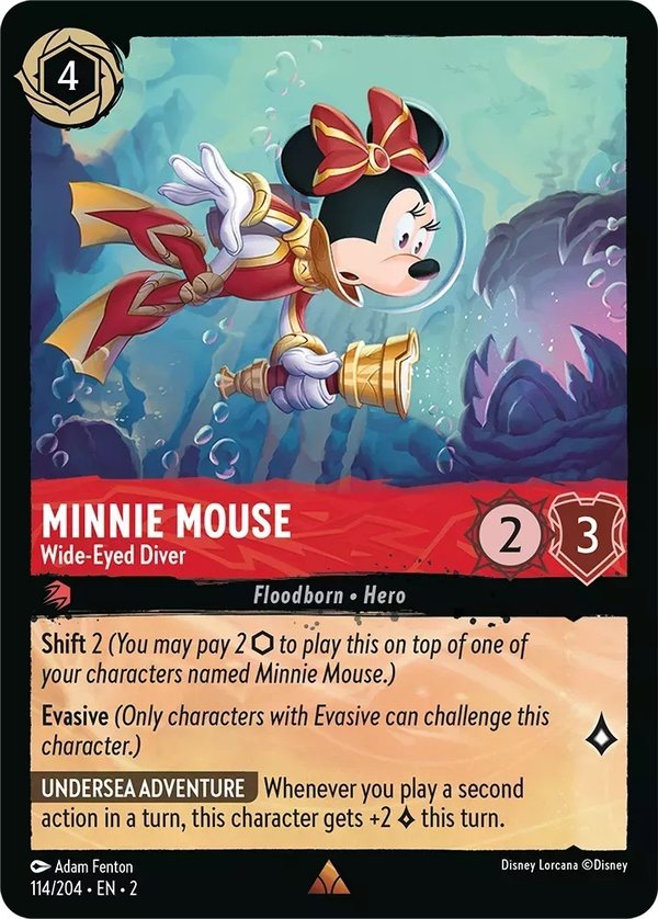 Rise of the Floodborn - 114/204 - Minnie Mouse - Wide-Eyed Diver