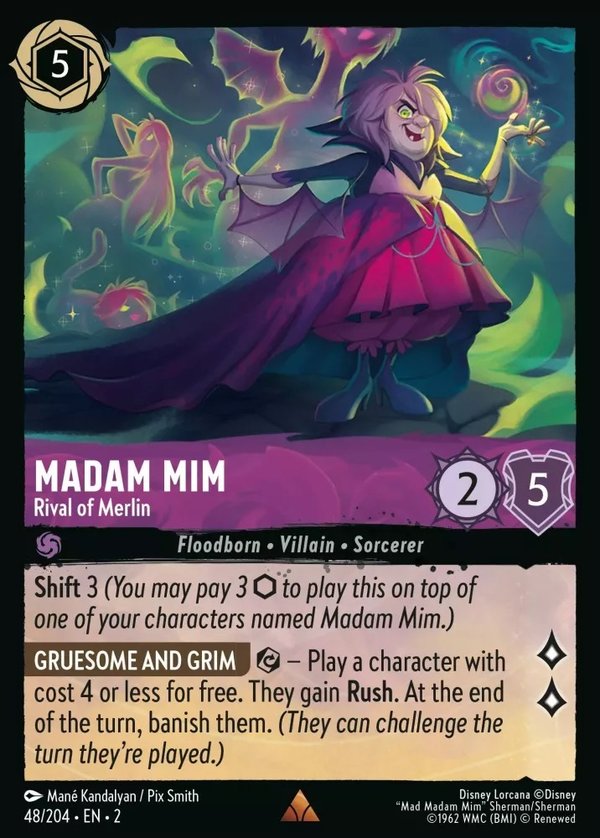 Rise of the Floodborn - 048/204 - Madam Mim - Rival of Merlin - Foil