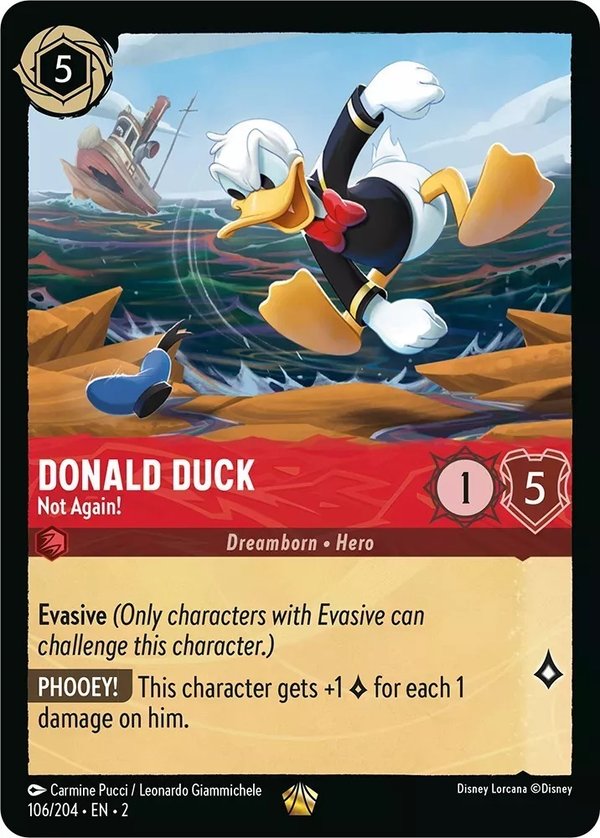 Rise of the Floodborn - 106/204 - Donald Duck - Not Again! - Foil