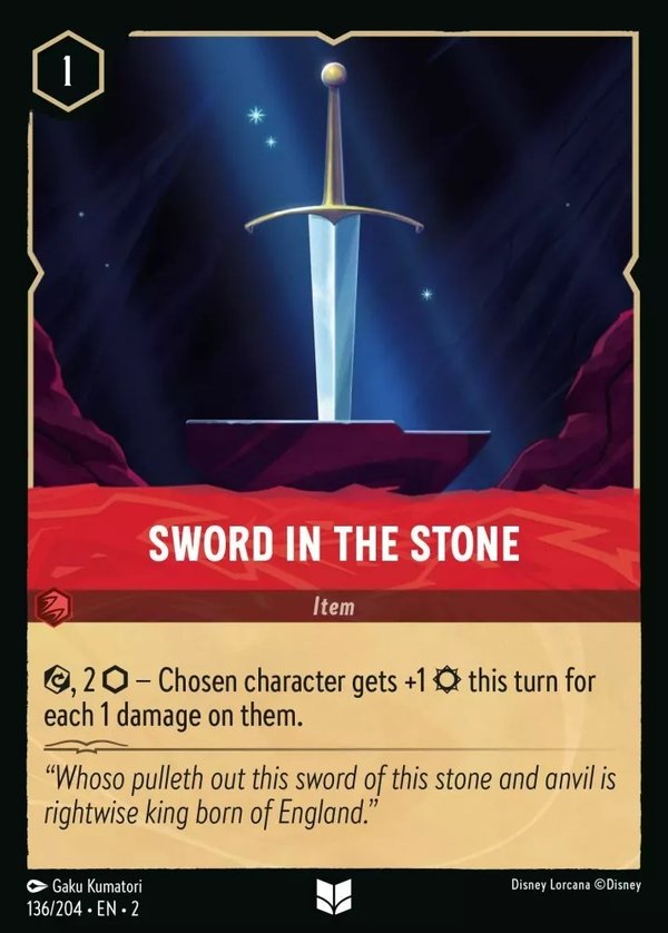 Rise of the Floodborn - 136/204 - Sword in the Stone - Foil