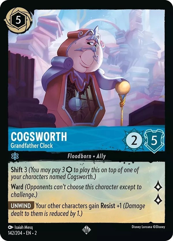 Rise of the Floodborn - 142/204 - Cogsworth - Grandfather Clock - Foil